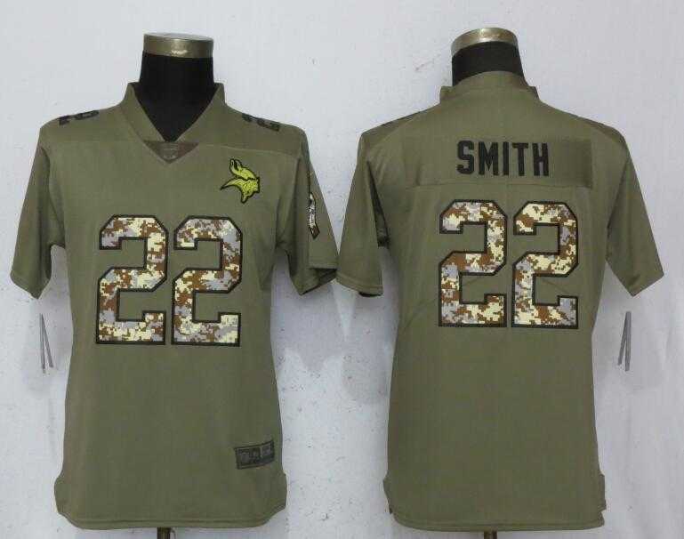 Women Nike Vikings 22 Harrison Smith Olive Camo Salute To Service Limited Jersey,We sell and wholesale Women Nike Vikings 22 Harrison Smith Olive Camo Salute To Service Limited Jersey on line form chian!
